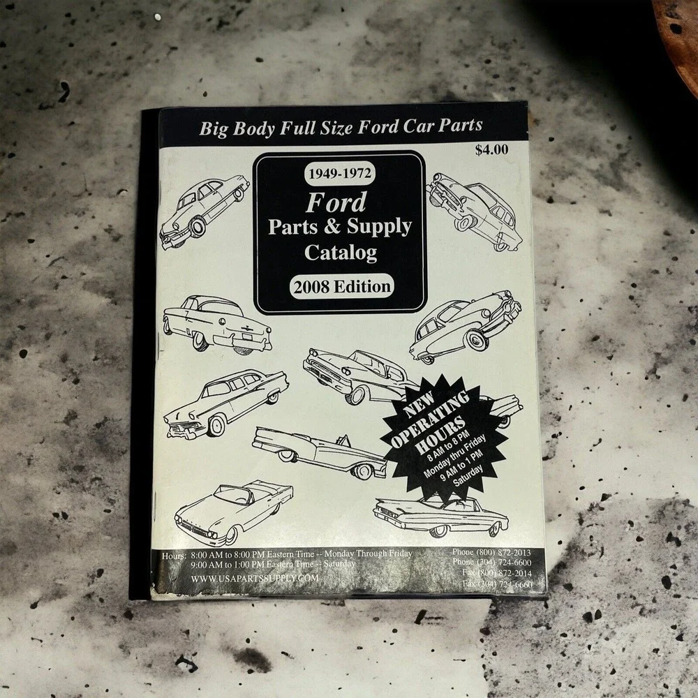 1949-1972 Ford Parts Supply Catalog 2008 Edition Big Body Full Size Car Manual